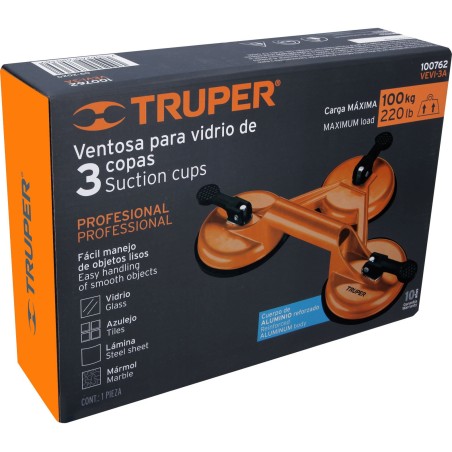 Truper Aluminiumgriff für Glasbehälter, dreifach Truper®