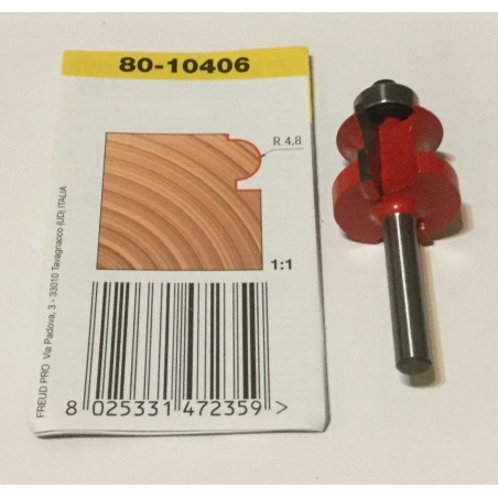 Fräser 80-10406P 25,4 × 17,5 × 6,0 R4,76