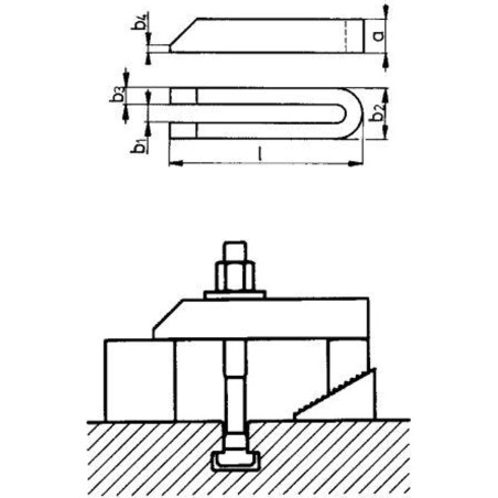 AMF Gabel-Spannbacke (schräg) DIN 6315B 22 x 315 mm AMF
