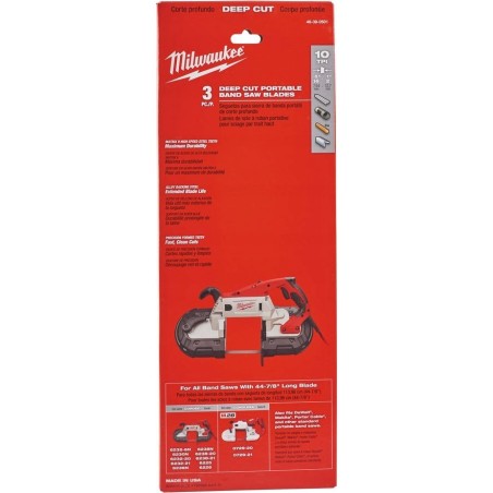 Milwaukee MILWAUKEE BIMETALL-SÄGEBLATT FÜR HBS120E /V28 – Zahnstärke 2,5 mm (3 Stück)