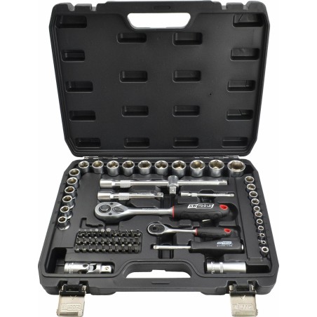 AWTools-Werkzeugsatz AWTOOLS SCHRAUBENSATZ 72-teilig 1/2" / 1/4" BLACK LINE