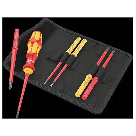 Wera Rankena mit austauschbaren Klingen Wera Kraftform Kompakt VDE 1000 V, 7 Stück, im Etui, PH