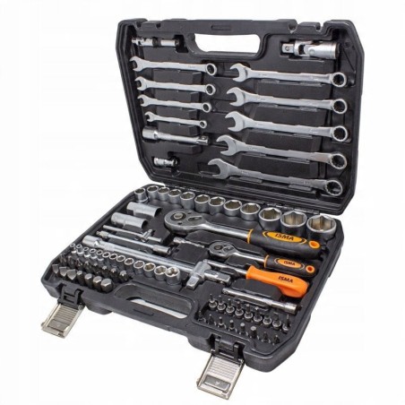 82-teiliges Werkzeugset 1/2" und 1/4" (Sechskant) (4–32 mm)