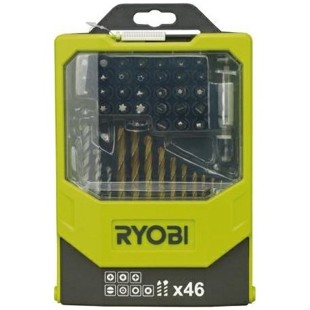 Ryobi-Werkzeugset RYOBI BOHRER- UND BIT-SET 46-teilig RAK46MIX RY5132002686 - 5132002686