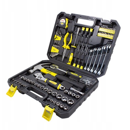 128-teiliger Werkzeugsatz 1/4" 3/8" (4–21 mm) im Koffer