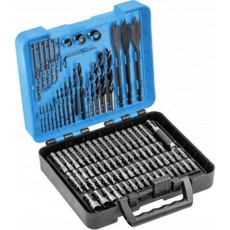 Werkzeugset von Högert Technik: HOGERT-Zubehörset zum Bohren und Schrauben, 100-teilig