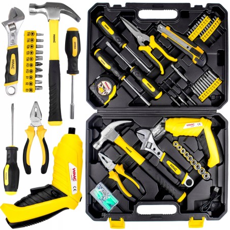 WMC Werkzeugset 110EL: Schraubenschlüssel, Schraubendreher, Bits