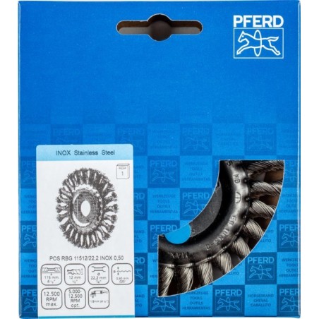 Beschaffung: Metallbürste PFERD POS RBG 11512/22,2 Inox 0,50