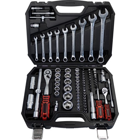 Forcekraft-Werkzeugsatz, 82-teilig, 1/2", 1/4" (Sechskant) (4–32 mm), „Profi“