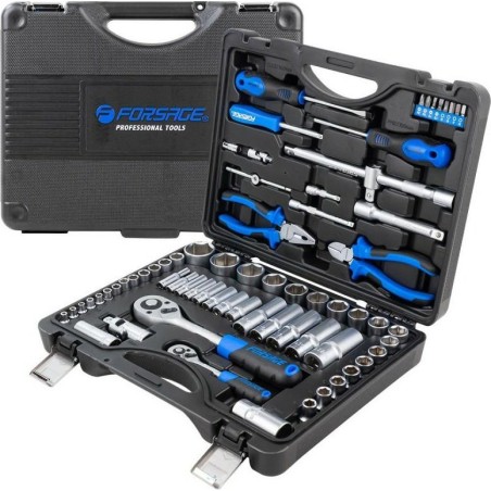 Forsage-Werkzeugsatz, 69-teilig, 1/4" und 1/2" (4–32 mm) (Sechskant)