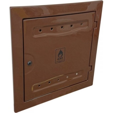 GASZÄHLERABDECKUNG AUS KUNSTSTOFF 120 × 600 × 600 MM, BRAUN