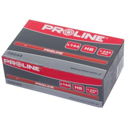 Pro-Line Tischlerbleistift, rot, HB, 245 mm, 144 Stück – 38244