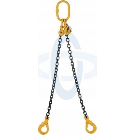 Forankra 2-LEG CHAIN SINGLE. 2,8 t/2 m Haken mit Sicherung/gekürzt D8 G80