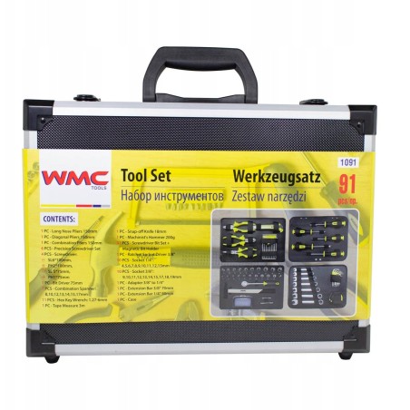 Werkzeugkoffer, 91-teiliges Schraubenschlüssel-Set