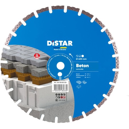 DISTAR DIAMOND BLADE CONCRETE 400 x 3,5/2,5 x 25,4 mm