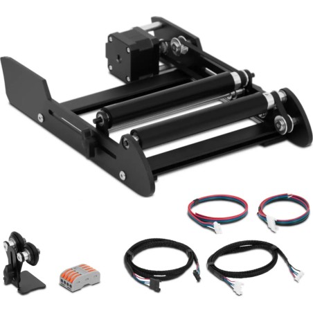 Steinberg Drehbare Aufsatzrolle für Lasergravierer, Bereich 3–200 mm Drehbare Aufsatzrolle für Lasergravierer, Bereich
