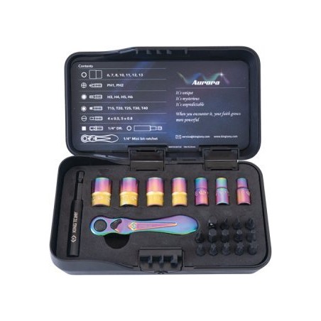 King Tony Werkzeugset 1/4" AURORA LIMITED EDITION (1 Satz)