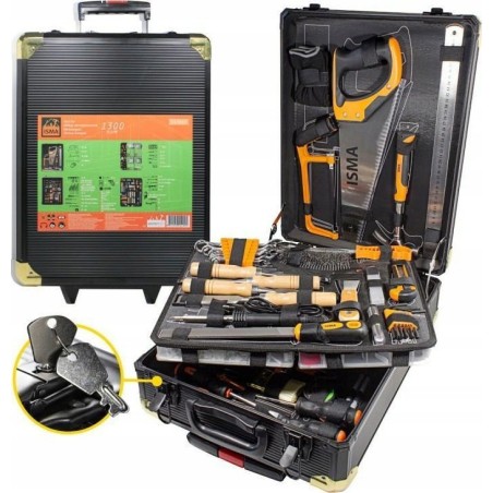 Isma-Werkzeugset 1/2"-Werkzeugset, 1300-teilig (5–13 mm) (Sechskant)