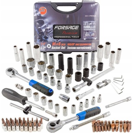 Forsage-Werkzeugsatz 94-teiliger Werkzeugsatz + 6 1/2" 1/4 PREMI UM