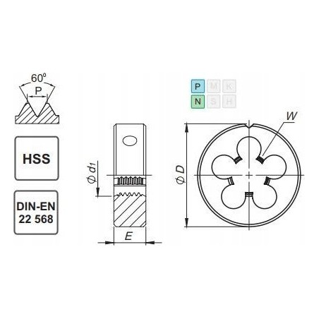 Fanar NARZYNKA UNF 1–12 DIN-22568 (2A) HSS 800 – N1-121001-4239