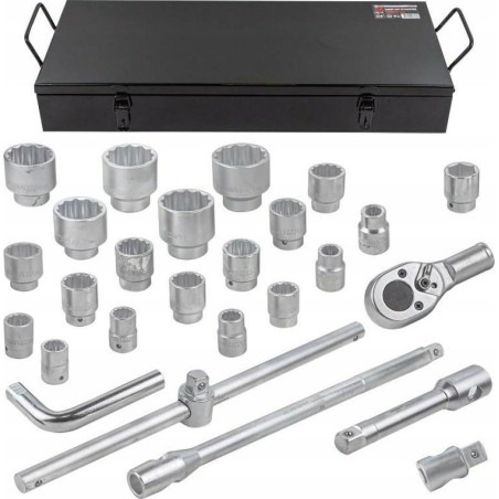 Forcekraft-Werkzeugsatz, 26-teilig, 3/4" (12-kant)