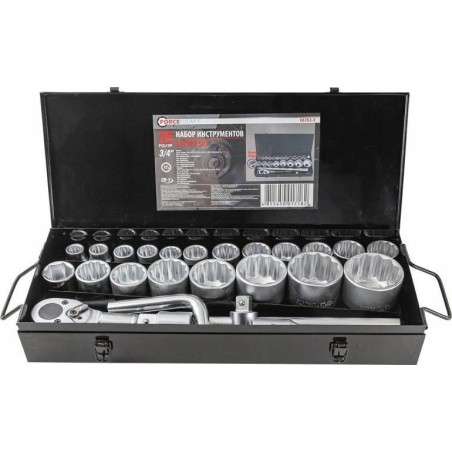 Forcekraft-Werkzeugsatz, 26-teilig, 3/4" (12-kant)