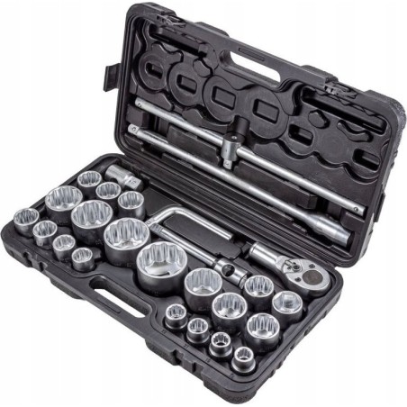 Rockforce-Werkzeugset ROCKFORCE STECKSCHLÜSSEL-SET 26-teilig 3/4" – 1"  12-KANT