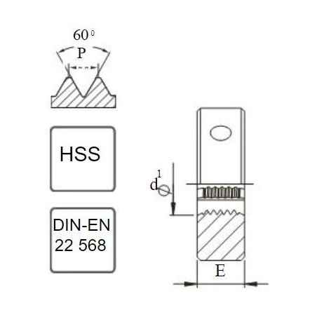 Fanar-Gewindebohrer G 3/4" DIN-24231 (A) HSSE INOX (N2-188001-3135)