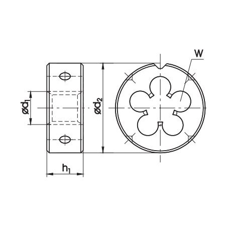 Linksgewindete Flanschmutter M20x1,5 (N1-111001-0205)