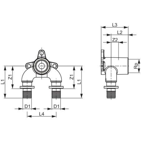 TECEFLEX WINKELSTÜCK 20 X 1/2 GWX20 BRAUN