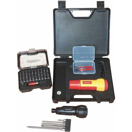 Akku-Schraubendreher-Set: isoliert EYED11SA, nicht isoliert EY7412 + Bit-Set EY9BS100