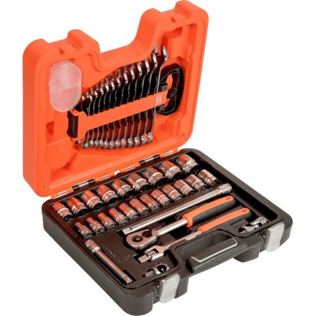 Bahco-Werkzeugsatz BAHCO SCHRAUBENSCHLÜSSEL-SATZ 40-teilig 1/2" + FLACH-RING-SCHRAUBENSCHLÜSSEL
