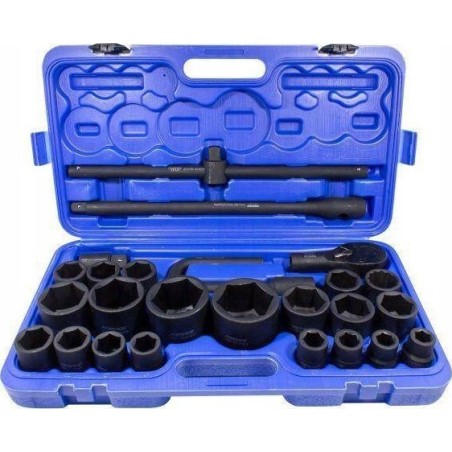 Forcekraft-Werkzeugset 26-teiliges Steckschlüsselset 3/4" – 1" Sechskant /FORCEKRAFT