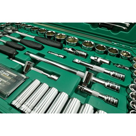 SATA-Werkzeugsatz SATA-Schlüsselsatz 124-teilig 1/4" 3/8" 1/2" Koffer