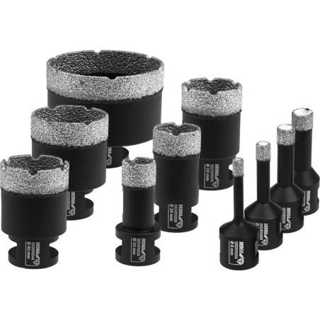 Dedra Diamantbohrerset VB 6, 8, 10, 12, 20, 28, 35, 40, 45, 68 mm