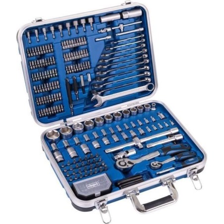 Scheppach-Werkzeugset Scheppach-Schlüsselsatz TB235 im Koffer – 233 Teile