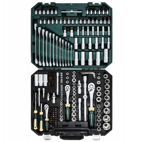 216-teiliges Werkzeugset 1/4" 3/8" 1/2" Premium Xi-on Cr-V (4–32 mm)