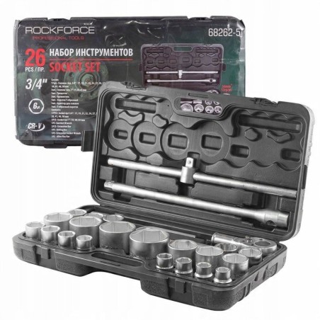 26-teiliges Werkzeugset 3/4" – 1" (Sechskant)