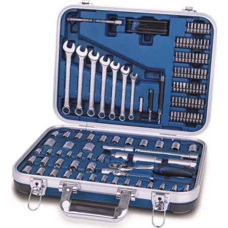 Scheppach-Werkzeugset Scheppach-Schraubenschlüsselsatz TB170 im Koffer – 135-teilig