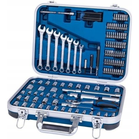 Scheppach-Werkzeugset Scheppach-Schraubenschlüsselsatz TB170 im Koffer – 135-teilig