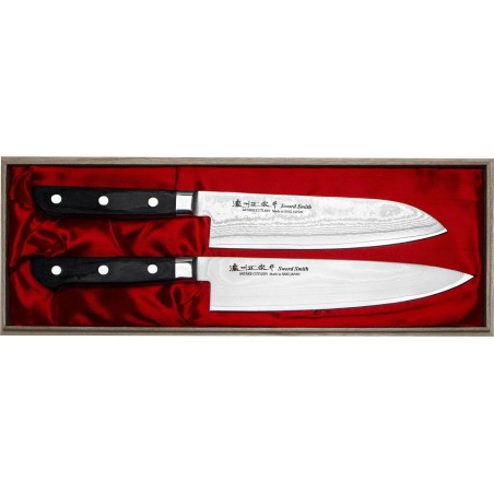 Satake Satake Cutlery Mfg Daichi Set mit 2 Messern in einer Holzschatulle