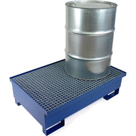 Meva Auffangwanne aus Metall für 2 Fässer à 200 l, 120 x 80 cm