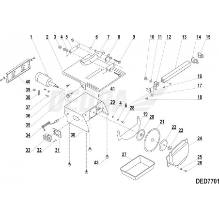 Dedra Elektromotor, komplett