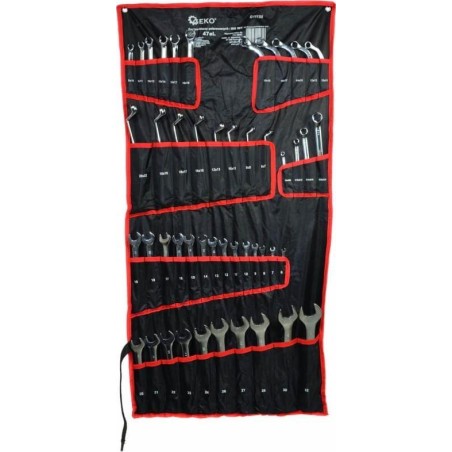 Geko-Werkzeugset POLIERTE SCHRAUBENSCHLÜSSEL, 47-TEILIG, CRV/ BIG SET(2) G11155 GEKO