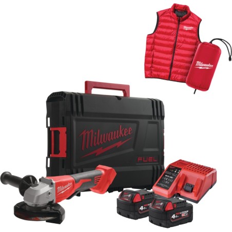 MILWAUKEE.GRINDER M18BLSAG125XPDMC-402X + SLEEVELESS