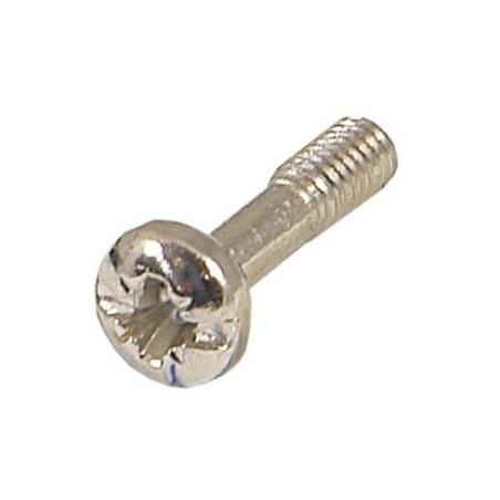 SCHROFF-Flanschschraube, Kreuzschlitz/Innensechskant (M2,5x11), vernickelter Stahl