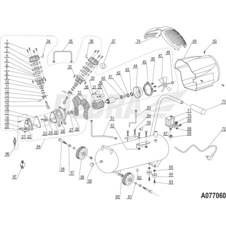Dedra Antriebssatz, komplett