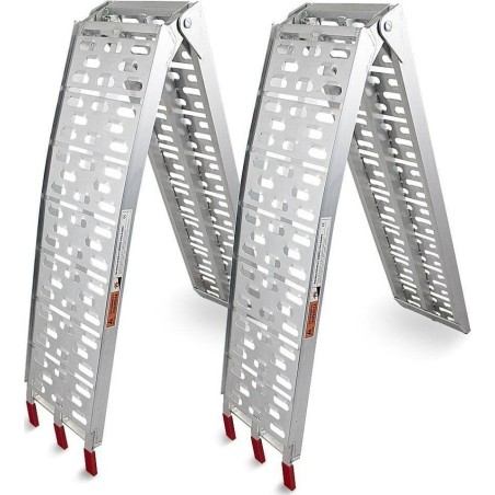 Bituxx Aluminium-Auffahrrampen, Set für bis zu 680 kg.