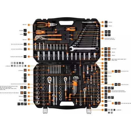 Werkzeugsatz Neo 10-078 NEO, 233-teilig (10-078)