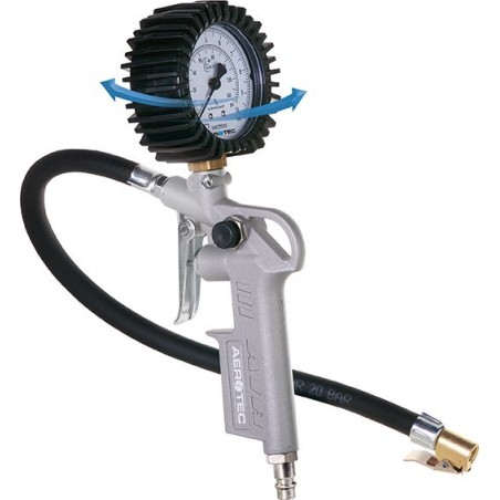 Aerotec Aerotec Reifenfüller, kalibriert + 30 cm Schlauch + Adapter